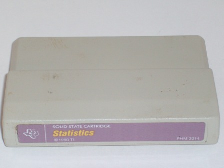 Statistics (Color Label) - TI-99/4A Game
